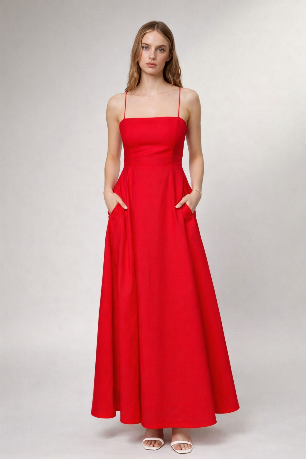Scarlet Flow Flared Dress